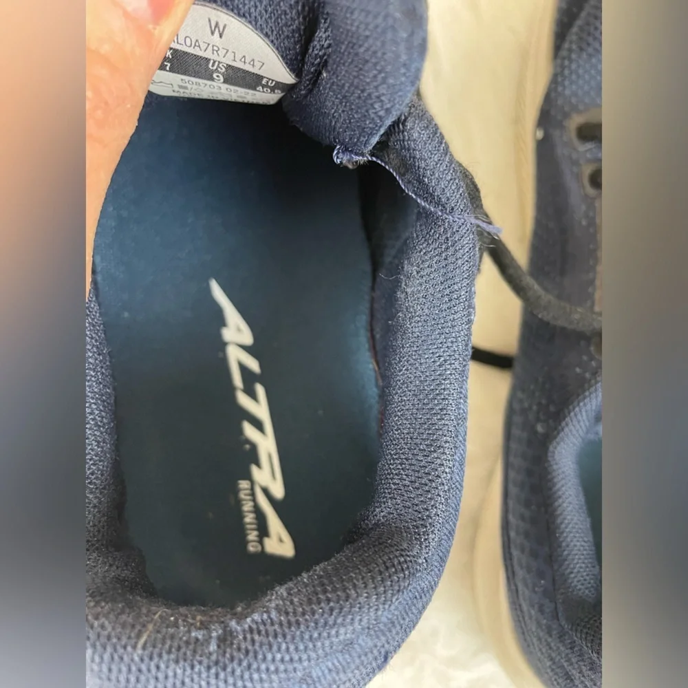 Navy Blue Athletic Sneakers
